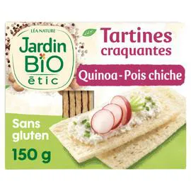 Tartines craquantes quinoa pois chiche sans gluten Bio (150g)