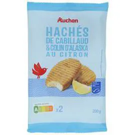 AUCHAN Hâché de cabillaud MSC 200g