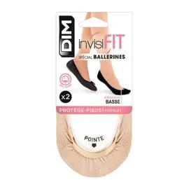 Protège-pieds femme beige 52D pour ballerines Invisifit 35/38 (x2)
