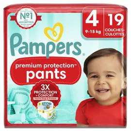 PAMPERS Premium Protection Pants Couches Culottes CP T4 x19