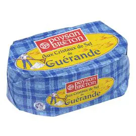 PAYSAN BRETON Beurre Demi-sel Moulé Aux Cristaux de Sel de Guérande 250g