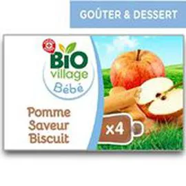 Gourde - 6 mois Pomme Biscuit (4x90g)
