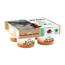 Yaourt sur lit de châtaigne bio (4x125g)