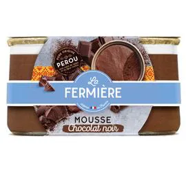 LA FERMIÈRE Mousse chocolat noir 2x85g