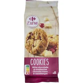 Cookies chocolat blanc canneberges (200g)