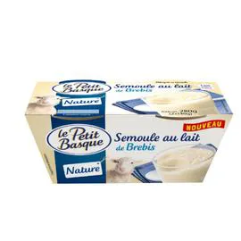 Semoule au lait brebis nature (2x140g)