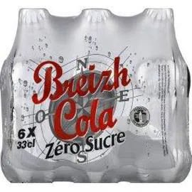 Soda au cola zéro sucre (6x33cl)