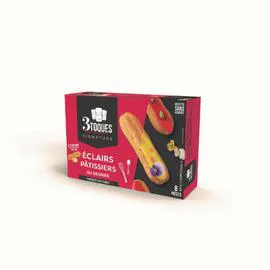 Eclairs pâtissier au beurre (8x8,5g)