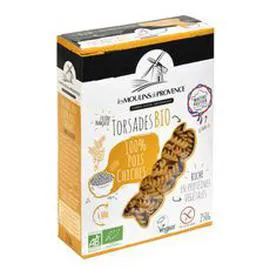 Torsades vegan au pois chiche bio sans gluten (250g)