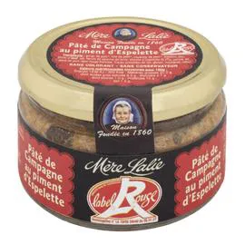 Pâté de campagne au piment d'Espelette Label Rouge (180g)
