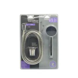 Pommeau de douche et flexible 1 jet chrome (l'unité)