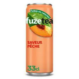 Boisson thé noir glacé saveur pêche intense (330ml)