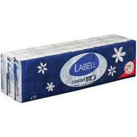 LABELL Mouchoirs étuis 4 plis 15x9 