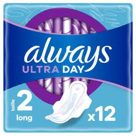 Serviette Hygiénique Avec Ailettes Long Taille 2 (x12)