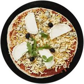 AUCHAN, LE TRAITEUR Pizza crue aux 4 fromages 590g