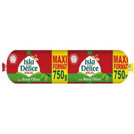 Saucisson goût boeuf olives halal (750g)