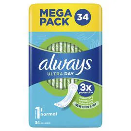 Serviettes hygiéniques Day (x34)