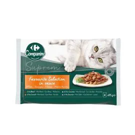 Pâtée pour chat viande/poisson (340g)