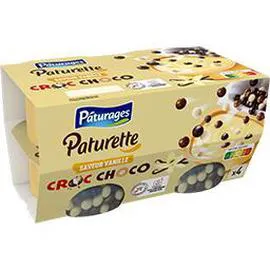 Paturette Dessert Croc Choco saveur vanille (468g)