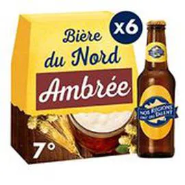 Bière du Nord NRT Ambrée - 7° vol (6x25cl)