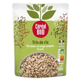 CÉRÉAL BIO Riz micro-ondes Bio trio au naturel 2mn 220g