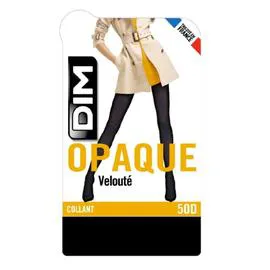 Collant Opaque velouté Noir - T3/4 (l'unité)