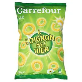 CARREFOUR Biscuits apéritifs à l'oignon 60g