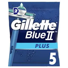 GILLETTE Blue II Plus - Rasoirs jetables x5