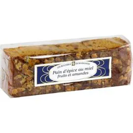 Pain d'épices au miel fruits amandes (350g)