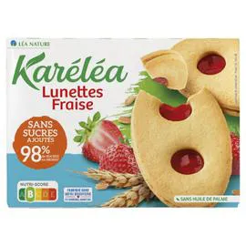 Biscuits lunette fraise sans sucres ajoutés (175g)