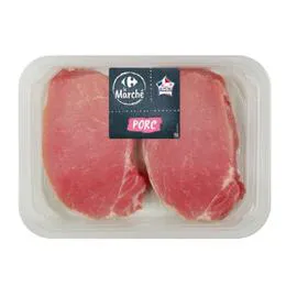 Viande de porc : côtes premières sans os à griller (200g)