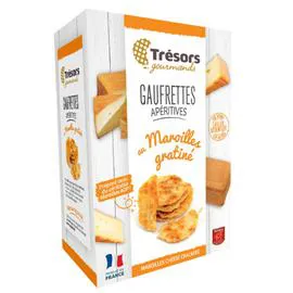 Biscuits apéritifs gaufrettes maroilles gratiné (60g)