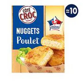 MARQUE REPÈRE, CÔTÉ CROC Nuggets de poulet 10 morceaux 200g