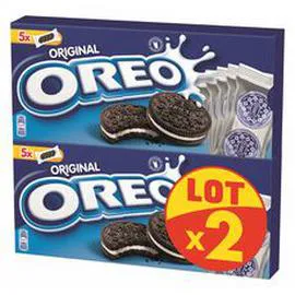 Biscuits cacaotés fourrés vanille (2x220g)