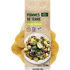 Pommes de terre salade rissolées (2,5kg)