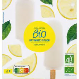 Bâtonnets citron (300g)