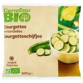 CARREFOUR BIO Courgettes bio en rondelles 600g