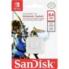 Micro SDXC 64GB pour Switch (l'unité)