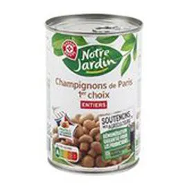 MARQUE REPÈRE, NOTRE JARDIN Champignons Paris Entiers 230g