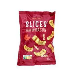 Biscuits soufflés snacks saveur bacon (60g)