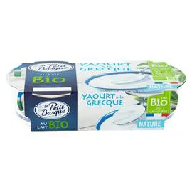 Yaourt grecque nature Bio (2x150g)