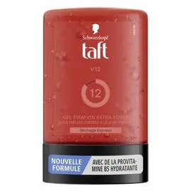 Gel Cheveux Fixation Extra Forte V12 Séchage Express (300ml)
