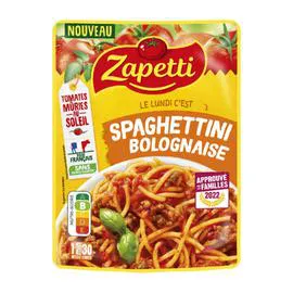 Plat cuisiné spaghettini bolognaise (300g)