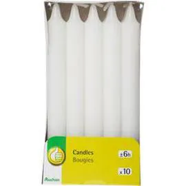 Bougies ménages D19H180MM X10 (x10)
