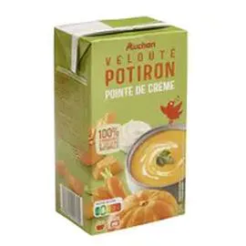 AUCHAN Velouté de potiron avec une pointe de crème 1l