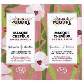 INSTANT POUDRÉ Masque Cheveux Embellisseur Guimauve & Bambou 2 X 8G x2