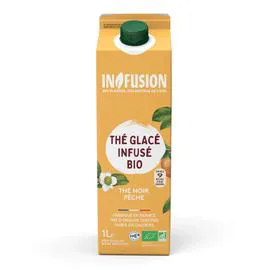 Thé noir pêche bio (1l)