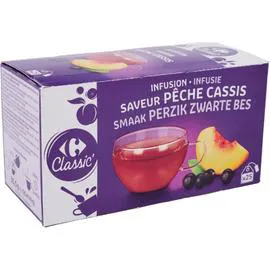 Infusion saveur pêche cassis (25x1,42g)