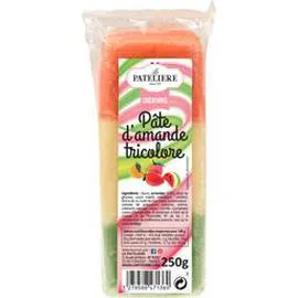 Créations - Pâte d'amande tricolore (250g)