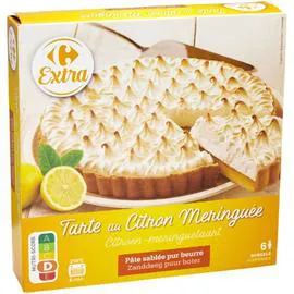 Tarte citron meringuée (500g)